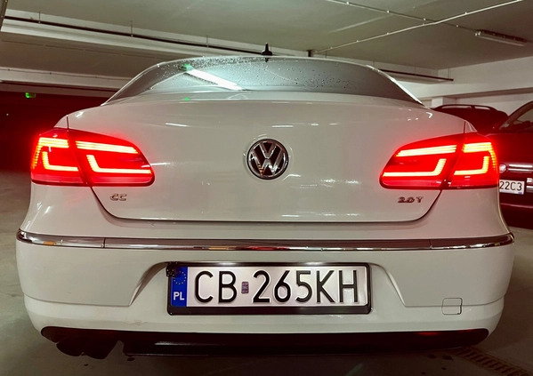 Volkswagen CC cena 45500 przebieg: 190000, rok produkcji 2012 z Bydgoszcz małe 121